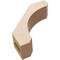 Ekena Millwork 3-inch W x 10-inch D x 10-inch H Legacy Rough Cedar Woodgrain TimberThane Knee Brace, Primed BRCUR03X10X10LECRCPR - alternate 4